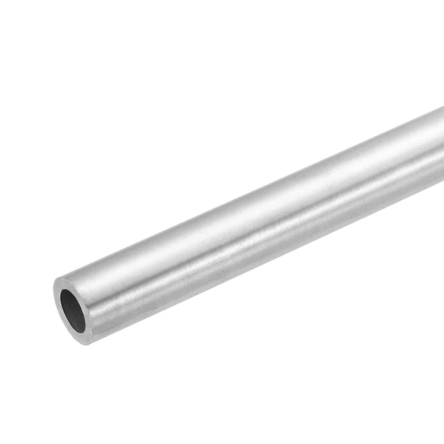 Tubo de Acero Inoxidable 304 Uxcell, 10mm OD 16mm ID 330mm Longitud Tubo Recto Metálico Sin Costura 3mm Engrosado Soldable para Proyectos Industriales de Bricolaje (0.39"ODx0.63"IDx13"L)
