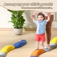 thumbnail image 3 of Balance Beam and Stepping Stones for Kids - Non-Slip, Colorful Balance Beam Set for Sensory Play, Coordination & Motor Skills, Toddler Obstacle Course Toy, 3 of 9