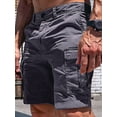 thumbnail image 4 of Men'S Cargo Shorts:Outdoor Wear with Multi-Functional Pockets Gray XXXL, 4 of 5