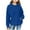 Blue, variant on YLSDY Fashion Cute Hoodies for Teen Girls Trendy Preppy Waffle Hooded Sweatshirts Oversized Long Sleeve Sweater Tween Girl Clothes Blue 7 Years
