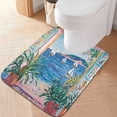thumbnail image 2 of Yayeee Bath Rug for Bathroom Floor Non Slip Rectangle Fluffy Soft Absorbent Mat, 16"x24", Seaside Door, 2 of 7