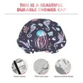thumbnail image 5 of Kdxio Watercolor Marine Animals Print Shower Cap for Women,Elastic and Reusable,Double Waterproof Layers Bathing Hat, 5 of 9