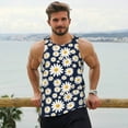 thumbnail image 5 of Rocae Daisy Floral for Men's Workout Tank Top Men's Running Tank Top Dry Fit Athletic Workout Tank TopsX-Large, 5 of 9