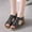 Black, variant on BONIXOOM White Sandals Woman Clearance Fall None Chunky Casual Fashion Womens Shoes White Size 6