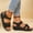 Black, variant on Women Sandals Soft Bottom Wedge Heels Sandals Summer Shoes Women Platform Sandalias Mujer Elegant Wedges Shoes for Women Tacon