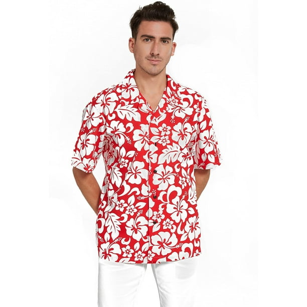 Hawaii Hangover Matching Father Son Hawaiian Luau Outfit Men Shirt Boy Shirt Red Sunset Red Men Xl + Boy Size 12