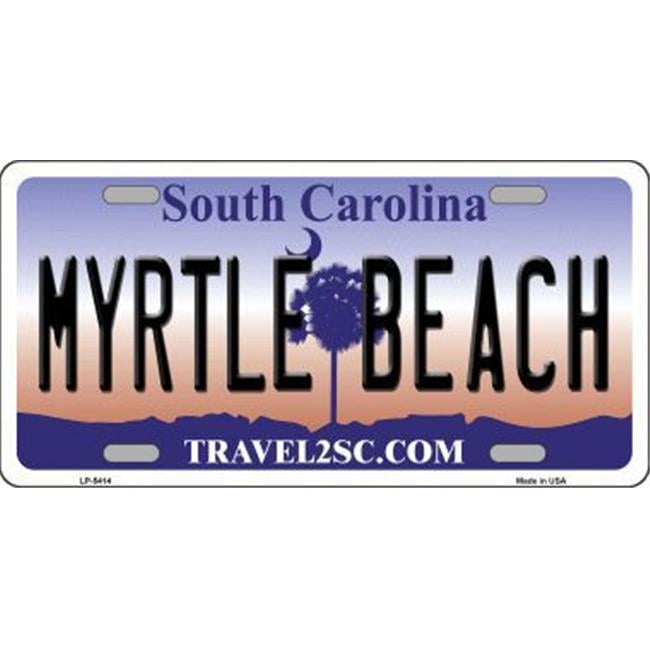 Carolina Girl Blue Metal Novelty License Plate