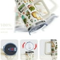 thumbnail image 5 of 40 Oz Cat-Themed Tumbler with Handle & Straw Lid - Stainless Steel Insulated Water Bottle Cup for Men and Women, 5 of 6