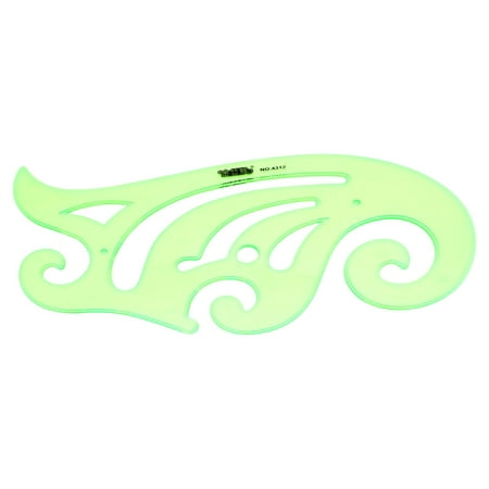 Unique Bargains 30cm Length Green Drafting Drawing Tool Plastic French Curve Ruler