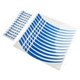thumbnail image 4 of BUYISI 12 Pcs Accessoires de Moto Autocollants de Modification de Pneu de Roue Décalcomanies de Moyeu Bande de Jante pour Roues de 18-21 Pouces Autocollant Réfléchissant Bleu, 4 of 5