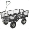 thumbnail image 1 of Open Box Gorilla Cart 800 Pound Capacity Steel Mesh Utility Wagon Cart, Black, 1 of 7