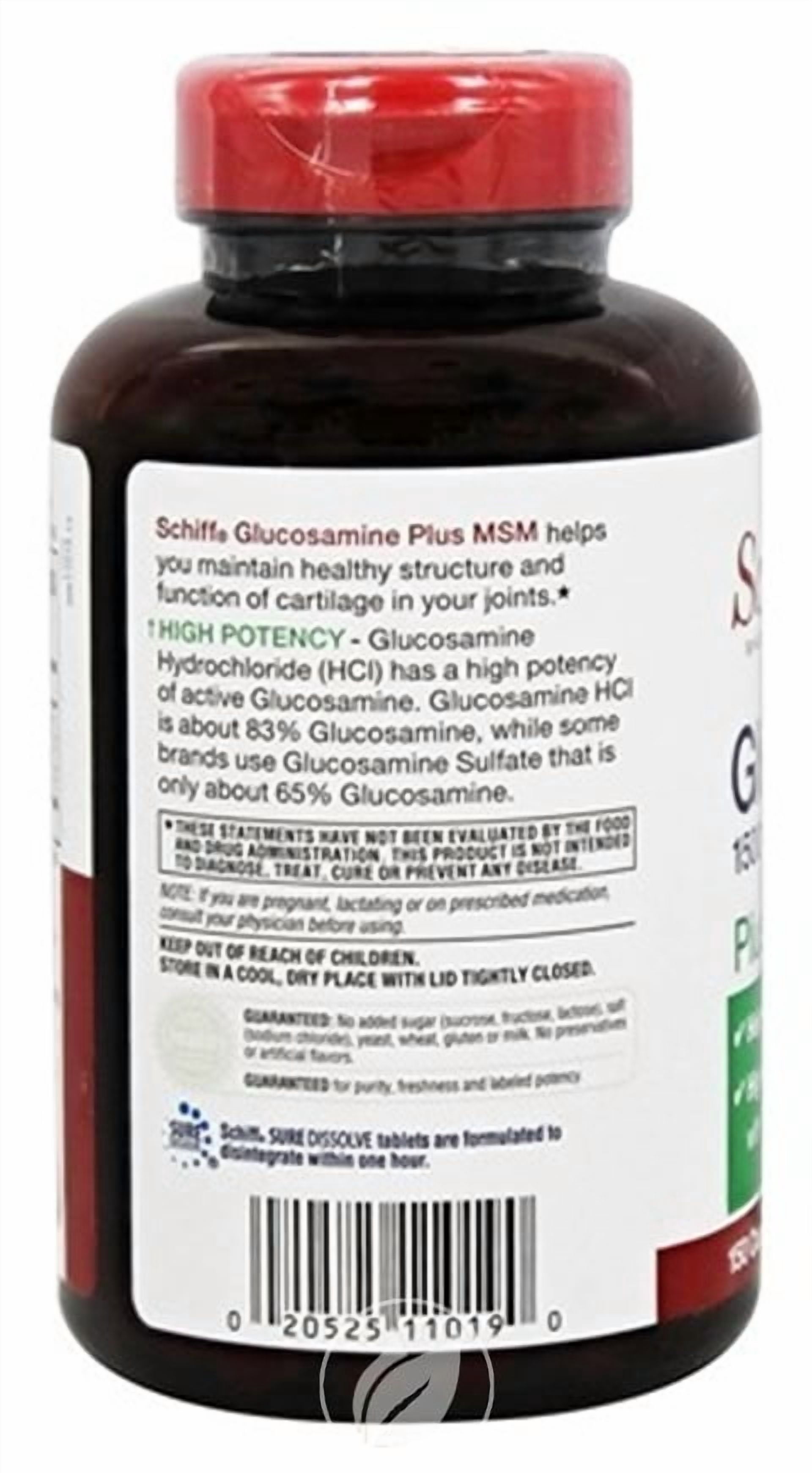 (4 Pack) Schiff Specialty Glucosamine MSM 1500mg 150 Tablet