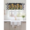 thumbnail image 2 of Valances for Windows Summer Sunflower Rod Pocket Cafe Window Treatments Valance Curtains for Kitchen Bathroom Laundry Basement Windows 42"x12", 2 of 9