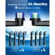 thumbnail image 4 of TEETHEORY Cepillo de dientes eléctrico giratorio para adultos con 8 cabezales de cepillo (2 tipos), cepillo de dientes eléctrico de limpieza profunda de 4 modos con potencia recargable y temporizador, 4 of 5