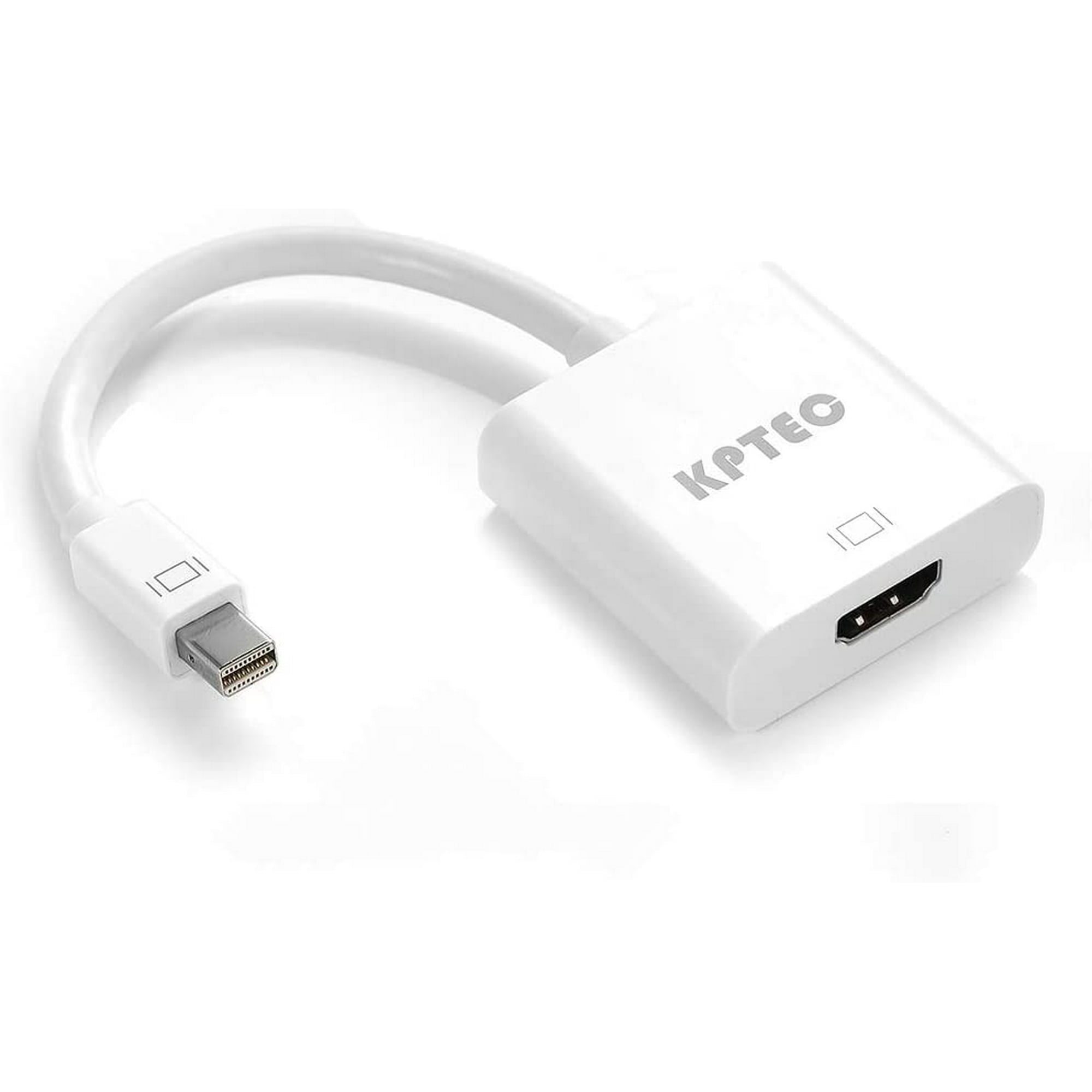 KPTEC Mini DisplayPort (Thunderbolt) HDMI Adapter for Apple MacBook Air, MacBook Pro, Surface Pro - | Walmart