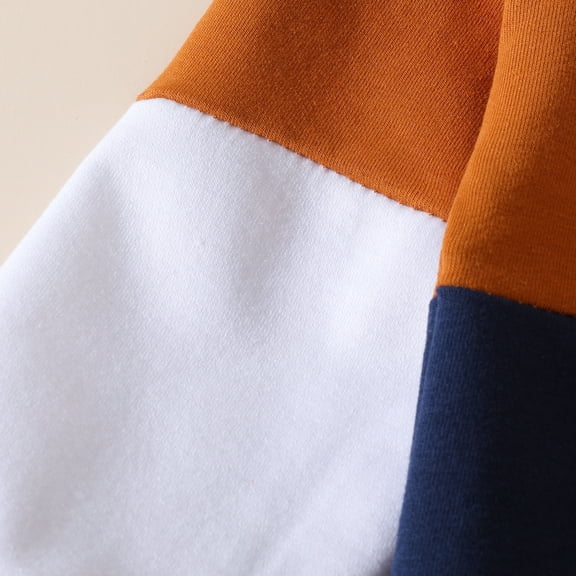 Vedolay Casual Tops for Boy Kid Boy's Tie Dye Hoodies Long Sleeve Crew Neck Pulllover Top,Bronze 3-4 Years