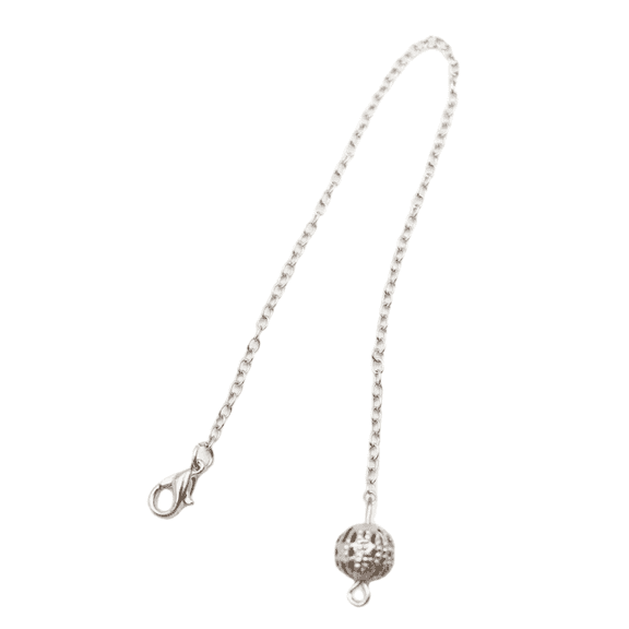 30PCS Silver Plated Chain DIY Healing Reiki Pendulum Pendant Divination 7''(18cm)