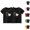 Black, variant on Frwgonr Boys Girls Tshirt Black 2-Pack Cute Graphic Tee Tops Kids Summer School Outfit Clothes 1-14 Years