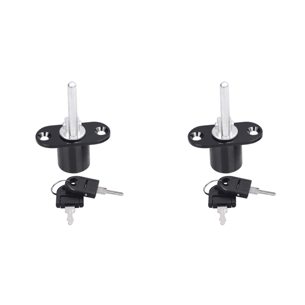 Cerradura para Gabinete 16/19 Mm Cerraduras para Archivadores Estables Herrajes para Muebles (negro 16 Mm)