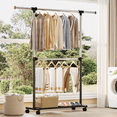 thumbnail image 7 of Retractable Drying Rack Steel Double Rod Adjustable Rolling Clothes Rack, 2-tier, 7 of 7