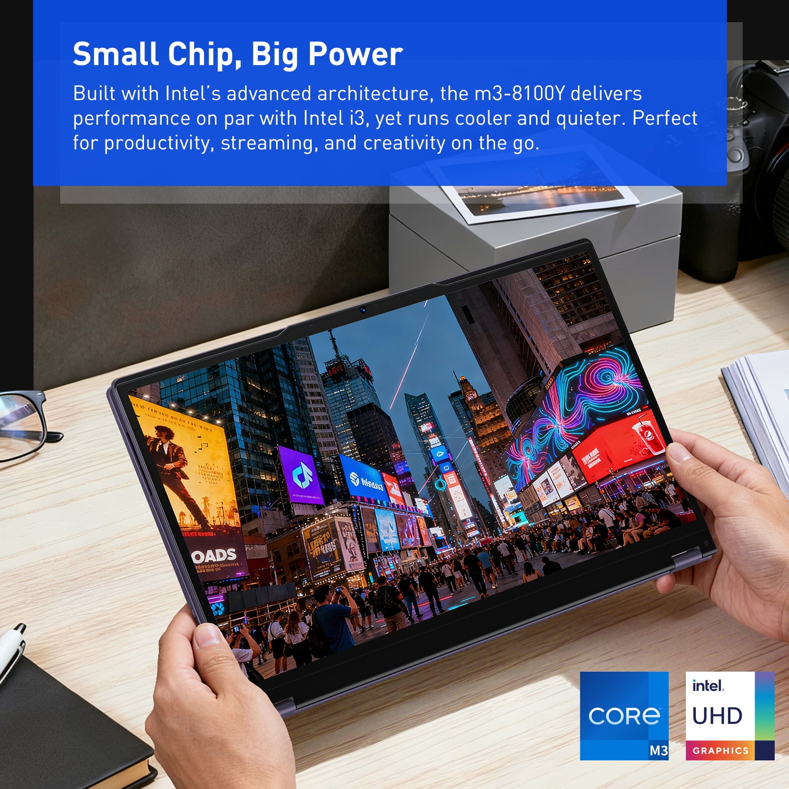15.6" Touchscreen Laptop,512GB SSD 16GB RAM,Windows 11 Pro,360° Foldable 2 in 1 Laptop Computer,MS Office 365,Intel Core i3(up to 3.4 GHz)Processor,FHD Display