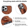 thumbnail image 6 of Jiahe Cover for iPhone 14 Pro Max, Slim Soft with Adjustable Wristband Kickstand Case,Anti-Scratch Rugged Shockproof PU Leather Cover Protective Cover, brown, 6 of 8