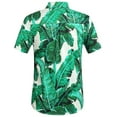 thumbnail image 4 of SSLR Men Hawaiian Shirt + Shorts Suits Casual Short Sleeve Button Down Beach Shirt Sets, 4 of 7