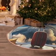 thumbnail image 5 of Fotbe Sunset Airplane Travel View Pattern Christmas Tree Skirt, Tree Skirts Plush Christmas Decorations, Christmas Tree Skirts Xmas Decorations Holiday Party Decor-48", 5 of 6