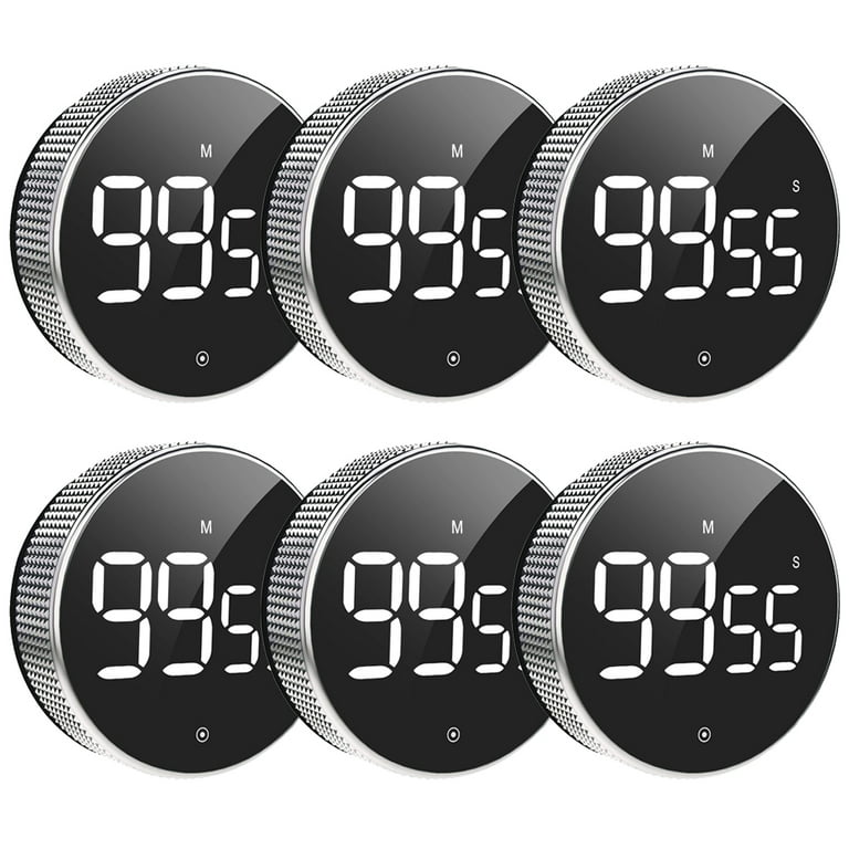 Miiiw Digital Kitchen Timer Magnetic Countdown Timer with 3 Volume Levels 2  Non-Slip Pads Egg with Large LED Screen