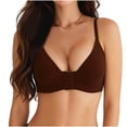 thumbnail image 3 of Vetsdori Breathable Everyday Bras for Women Front Closure Bralette Wireless No Padding Push up,Lightweight Womens Bras, 3 of 9
