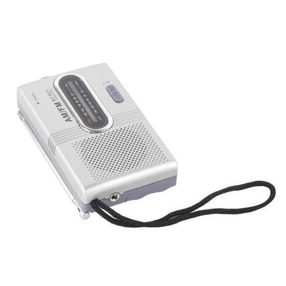 Portable AM/FM Radio W/ Speaker, Telescopic Antenna Earphone Jack, Perfect For Travel!