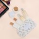 thumbnail image 4 of Ofertas Únicas 1 Pc Bolsa de Maquillaje con Cordón Estilo Corazón para Vacaciones Gris Poliéster, 4 of 6