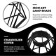 thumbnail image 4 of 2pcs Vintage Ceiling Diamond Shape Lampshade Industrial Bulb Guard Holder Cover for Living Room, 4 of 4