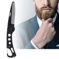 thumbnail image 4 of Peine de barba de acero inoxidable plegable para hombres Peine para peinar barba y bigote Peine plegable, 4 of 14