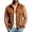 Brown, variant on Maqroz Mens Outerwear Vests Faux Suede Sleeveless Jacket Stand Collar Zip Up Daily Coat with Pockets Gray,L