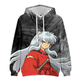 thumbnail image 2 of Inuyashas Anime Hoodies Harajuku Cartoon Crewneck Oversized Men Women Casual Style Sweatshirts, 2 of 5