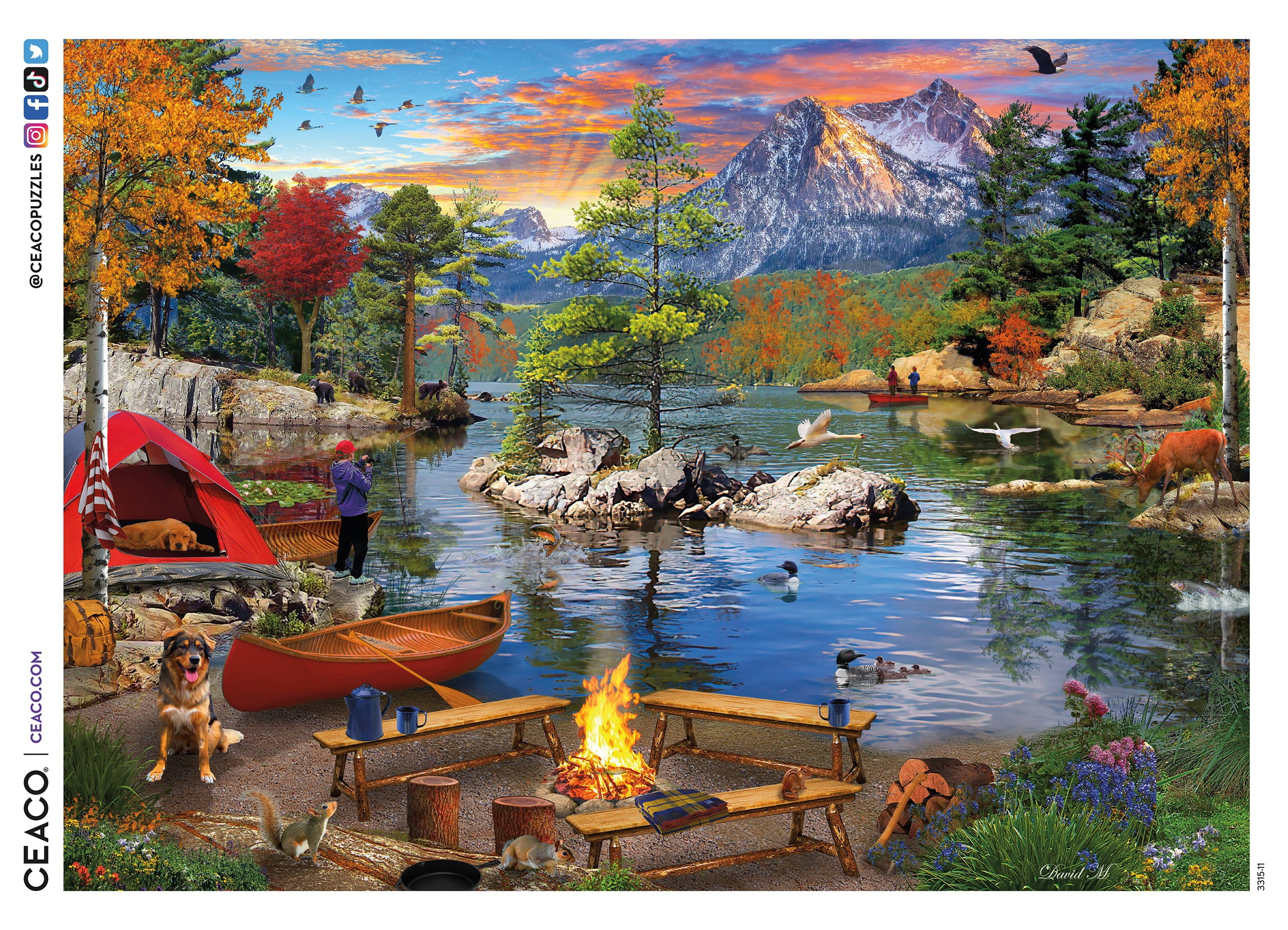 Ceaco Fishing with My Son 1000 Piece Interlocking Jigsaw