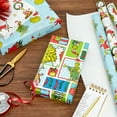 thumbnail image 2 of Hallmark Grinch Wrapping Paper (3 Rolls: 105 Sq. Ft. Ttl) for Christmas with Blue Tiles, White Snowflakes, Cindy Lou Who, Max, 2 of 7