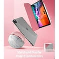 thumbnail image 7 of Popshine Marble Lite Series Designed for Apple iPad Pro 12.9 2020 & 2018 Case, Smart Cover with Pencil Holder, Flexible Soft Clear TPU Back, Slim Fit Trifold Stand Folio Front, Liquid Marble Pink, 7 of 7