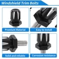 thumbnail image 4 of Tornillos para Parabrisas Unique Bargains para Harley Davidson Touring Street Glide Street Glide Specials 2014-2024 1 Tornillo Largo 2 Tornillos Cortos Aleación de Aluminio Negro, 4 of 6