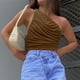 thumbnail image 5 of Chaleco ajustado de un hombro sexy informal sólido a la moda para mujer Fridja czfsfas4312, 5 of 8