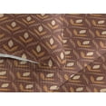 thumbnail image 3 of Ambesonne Floral Quilted Bedspread Set 3 Pcs, Vintage Ethnic Boho Leaves, King, Cinnamon Ginger Eggshell, 3 of 4