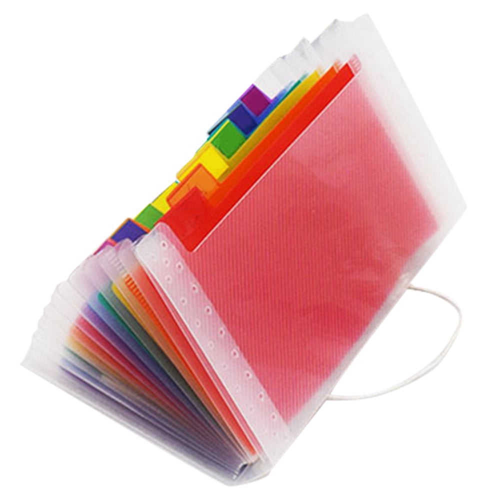 4 Chemises Extensibles A6 - Organisateur Documents Avec 13 Compartiments Et étiquettes