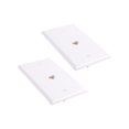 thumbnail image 3 of Paquete de 2 Placas Pared Ethernet 1 Puerto, Placa Jack con Inserto Acoplador en LíNea Hembra a RJ45, 3 of 5