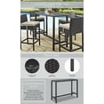 thumbnail image 2 of Modway Convene Mobilier de Patio Extérieur Tabouret de Bar Table, Espresso, 2 of 2