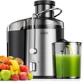 thumbnail image 1 of Exprimidor Dominion de 600 W boca ancha 3 pulgadas para frutas y verduras enteras extractor centrífugo de jugo acero inoxidable BPA, 1 of 5