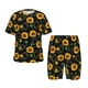 thumbnail image 1 of Fotbe Flower (2) Pijama Estampada de 2 Piezas para Niños – Ropa de Dormir de Manga Corta Cómoda para Niños y Niñas, Camiseta y Shorts de Algodón-XX-Large, 1 of 6