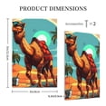 thumbnail image 3 of Balery Cool Camel Oasis Vibes for Duplex Wall Plates Kit, Electrical Outlet Covers, Standard Size 1-Gang 5.0" x3.0", Electric Receptacle Plug Covers-Style V, 3 of 6