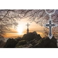thumbnail image 6 of SISGEM Cross Necklace for Men 925 Sterling Silver Cross Pendant with 22+2 Inch Chain Jewelry Gifts for for Men, 6 of 6