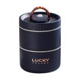 thumbnail image 2 of ¡Compre 2 y obtenga 3! Fiambrera térmica Bento Box, contenedor de almuerzo aislado portátil, contenedor de alimentos apilable de acero inoxidable a prueba de fugas, 2 of 3
